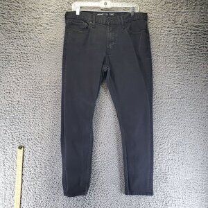 Old Navy Jeans Mens 34x30 Black Relaxed Slim Taper Built-In Flex Stretch Denim